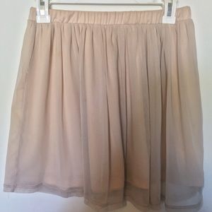 Pink layered skirt